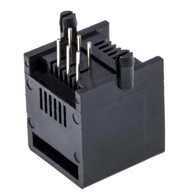 Wurth Elektronik 615006 Series RJ11 Connector Female Through Hole UTP Shield Right Angle 1 Port 6 Way RJ11