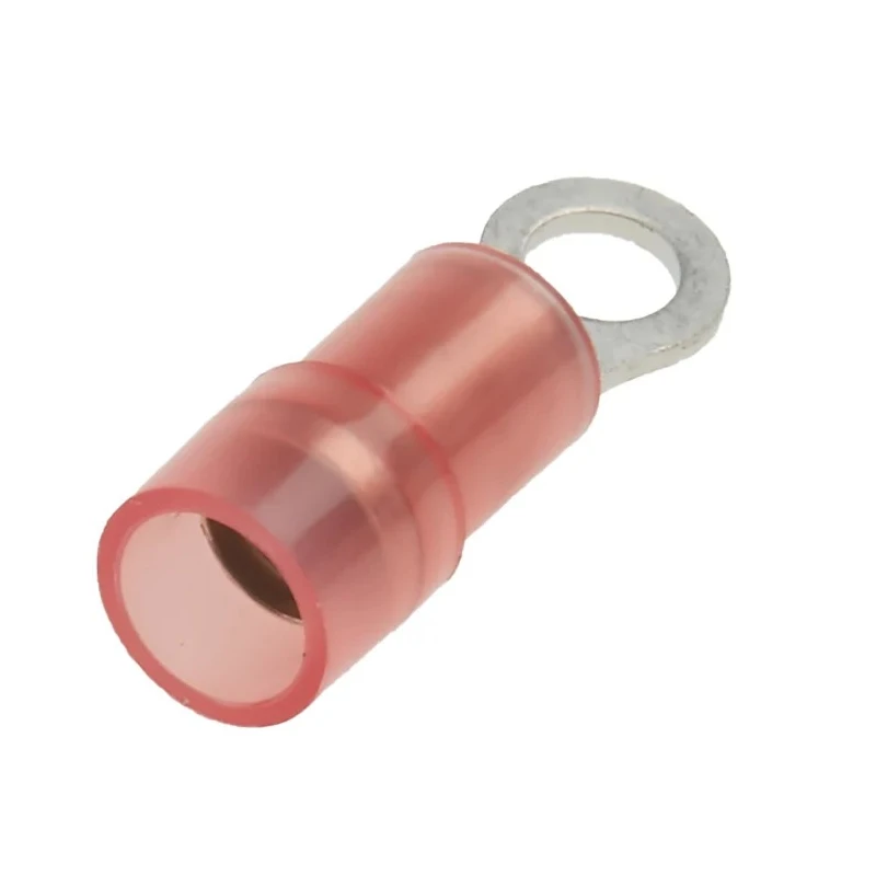 RS PRO Insulated Ring Terminal M3 Stud Size 22 AWG to 16 AWG Wire Size Red Nylon Insulation E245391 267-3650