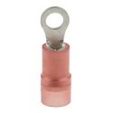 RS PRO Insulated Ring Terminal M3 Stud Size 22 AWG to 16 AWG Wire Size Red Nylon Insulation E245391 267-3650