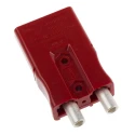 Anderson Power Products SBS Series 2 Way Male Battery Connector, Straight Orientation, Cable Mount, 600V, 110A SBS50RED08