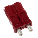 Anderson Power Products SBS Series 2 Way Male Battery Connector, Straight Orientation, Cable Mount, 600V, 110A SBS50RED08