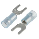 RS PRO SNYDL Insulated Crimp Spade Connector 16 AWG to 14 AWG, Nylon Insulation, Blue, M4.5 Stud Size 267-3830
