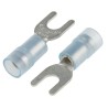 RS PRO SNYDL Insulated Crimp Spade Connector 16 AWG to 14 AWG, Nylon Insulation, Blue, M4.5 Stud Size 267-3830