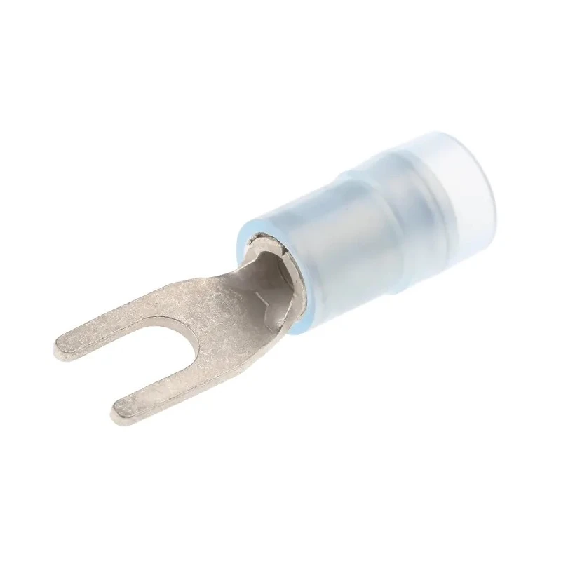 RS PRO SNYD Insulated Crimp Spade Connector, 16 AWG to 14 AWG, 3.2 mm Stud Size Nylon Insulation, Blue 267-3868