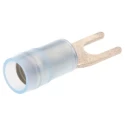 RS PRO SNYD Insulated Crimp Spade Connector, 16 AWG to 14 AWG, 3.2 mm Stud Size Nylon Insulation, Blue 267-3868