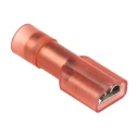 RS PRO Red Insulated Female Spade Connector, Crimp, 4.75 x 0.5 mm Tab Size, 22 AWG to 16 AWG 267-4287