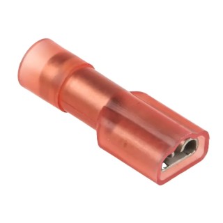 RS PRO Red Insulated Female Spade Connector, Crimp, 4.75 x 0.5 mm Tab Size, 22 AWG to 16 AWG 267-4287
