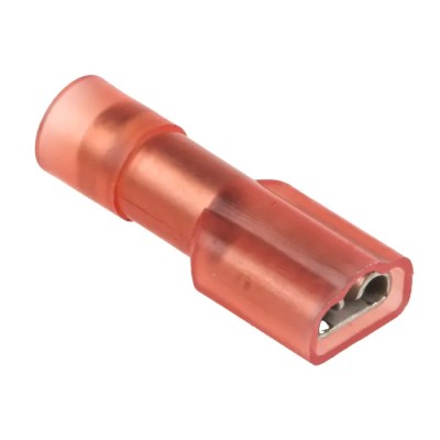 RS PRO Red Insulated Female Spade Connector, Crimp, 4.75 x 0.5 mm Tab Size, 22 AWG to 16 AWG 267-4287