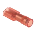 RS PRO Red Insulated Female Spade Connector, Crimp, 4.75 x 0.5 mm Tab Size, 22 AWG to 16 AWG 267-4287