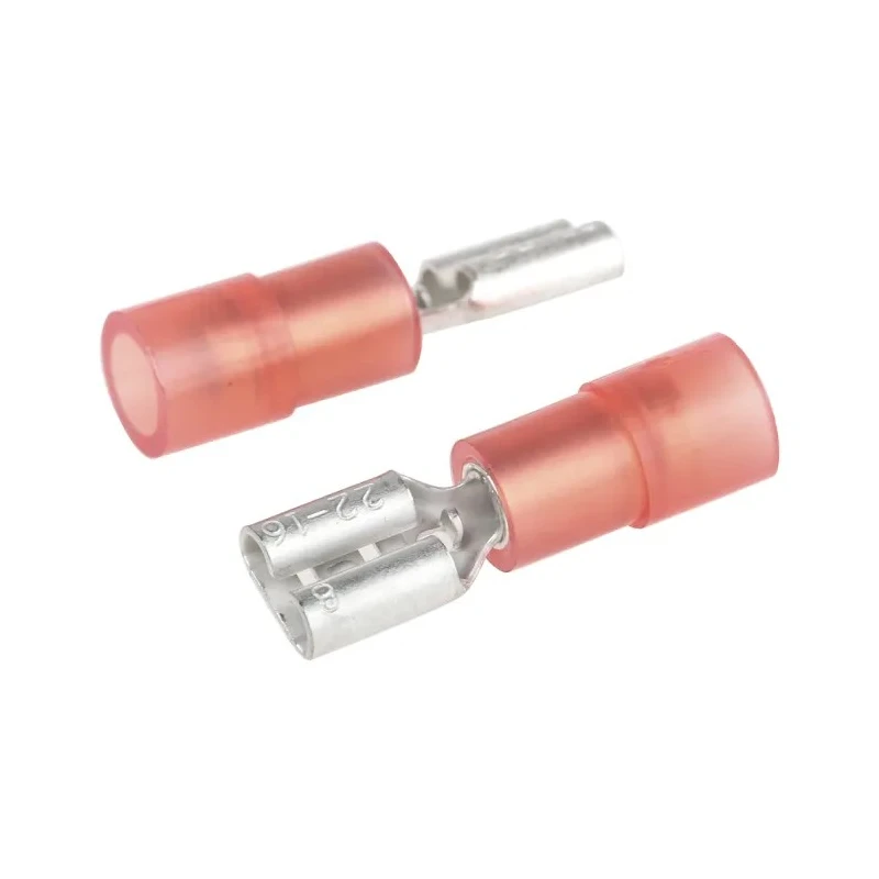 RS PRO Red Insulated Female Spade Connector Crimp 4.75 x 0.8 mm Tab Size 22 AWG to 16 AWG 267-4221