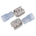 RS PRO Blue Insulated Male/Female Spade Connector, Crimp Termination, 6.35 x 0.8 mm Tab Size, 16 AWG to 14 AWG 267-4344