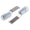 RS PRO Hooked Insulated Crimp Blade Terminal 17.4 mm Blade Length, 16 AWG to 14 AWG, Blue 267-4388