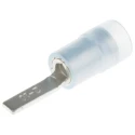 RS PRO Insulated Crimp Blade Terminal 10 mm Blade Length, 16 AWG to 14 AWG, Blue 267-4489