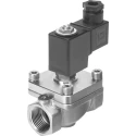 Festo Solenoid Valve Brass Body 2-Port 1 in G Thread 6 Bar 11.75L/min Flow VZWF-B-L-M22C-G1-275-E-1P4-6-R1