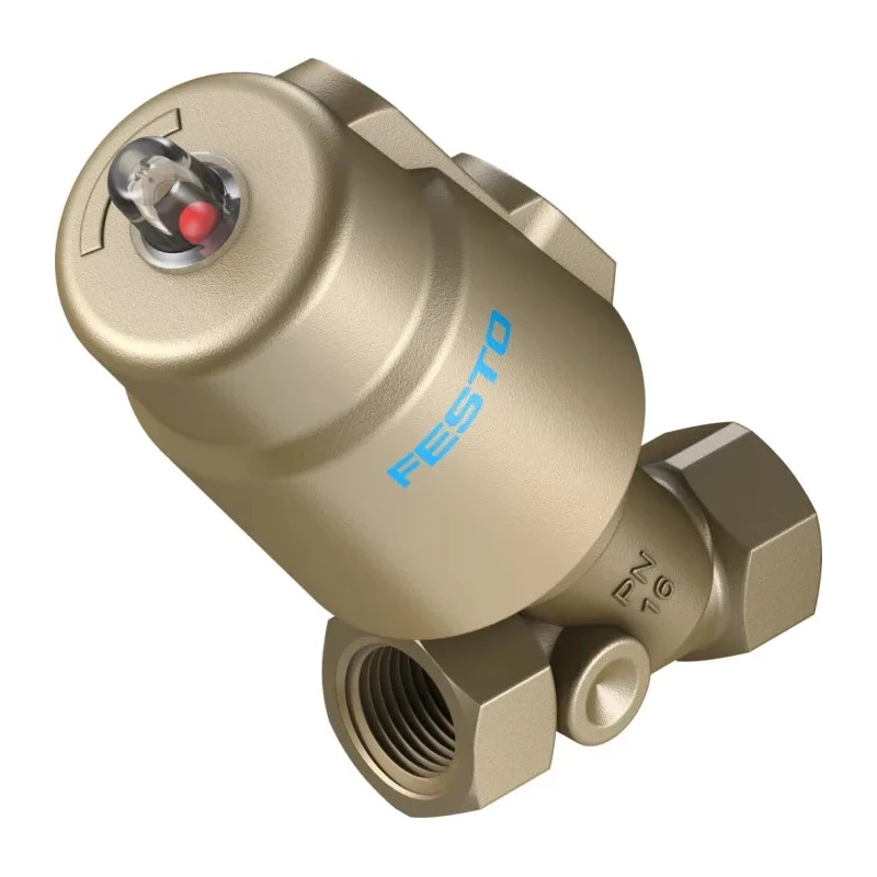 Festo Angle Seat type Pneumatic Actuated Valve, 10 bar, G Female 1/8 in VZXF-L-M22C-M-B-G34-160-M1-H3B1T-50-16