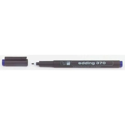 Edding Extra Fine Tip Blue Permanent Marker Pen 1mm Bullet Tip 370-003