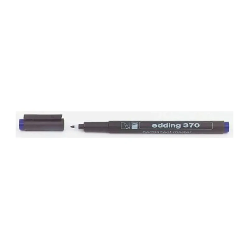 Edding Extra Fine Tip Blue Permanent Marker Pen 1mm Bullet Tip 370-003