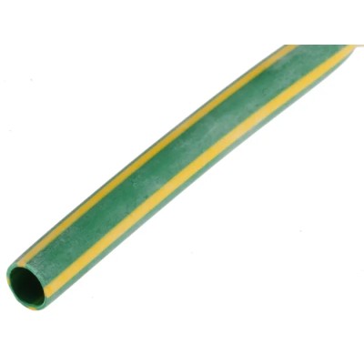 RS PRO Halogen Free Heat Shrink Tubing Yellow Green 4.8 mm Sleeve Diameter x 1.2 m Length 2:1 Ratio 268-4997