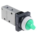 SMC Twist Selector Pneumatic Manual Control Valve VM400 Series Rc 1/8, Aluminium Alloy Body, 3/2 Valve VM430-01-34G
