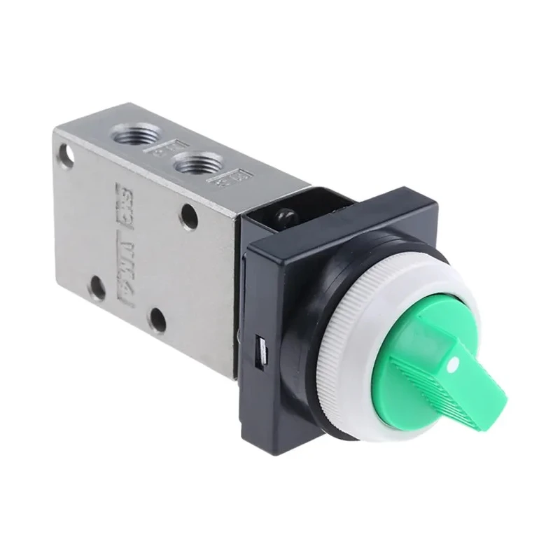 SMC Twist Selector Pneumatic Manual Control Valve VM400 Series Rc 1/8, Aluminium Alloy Body, 3/2 Valve VM430-01-34G