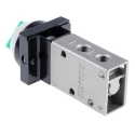 SMC Twist Selector Pneumatic Manual Control Valve VM400 Series Rc 1/8, Aluminium Alloy Body, 3/2 Valve VM430-01-34G