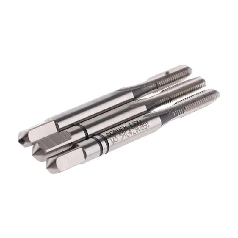 Dormer M10 Thread Metric Standard Hand Tap Set, HSS, Straight Flute, ISO 529, DIN 352 E100M10NO8