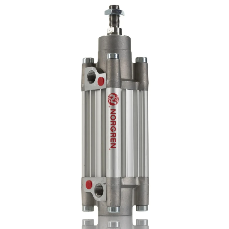 Norgren Pneumatic Piston Rod Cylinder 40mm Bore 50mm Stroke Double Acting Air Cushion Aluminium Body PRA/802040/M/50