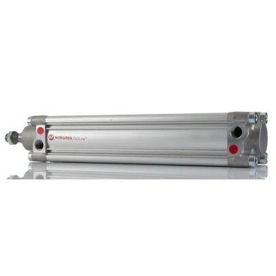 Norgren Pneumatic Piston Rod Cylinder 63mm Bore, 250mm Stroke, Double Acting, Aluminium Body, 12 bar PRA/802063/M/250