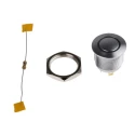 KNITTER-SWITCH MAV Series Illuminated Push Button Switch, Momentary, Panel Mount, 16 mm Cutout, SPST MAV16CARE-1-JR-12V