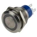 KNITTER-SWITCH MAV Series Illuminated Push Button Switch, Momentary, Panel Mount, 22.2 mm Cutout, SPDT MAV22A0F10E-712-JQ