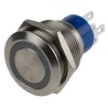 KNITTER-SWITCH MAV Series Illuminated Push Button Switch, Momentary, Panel Mount, 22.2 mm Cutout, SPDT MAV22A0F10E-712-JQ