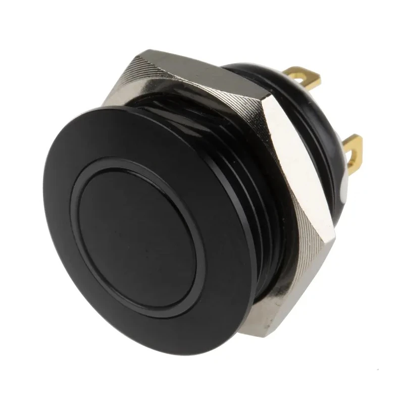 KNITTER-SWITCH MAV Series Illuminated Push Button Switch Momentary Panel Mount SPST White LED IP67 36V dc MAV16CBRE-1-JR-12V