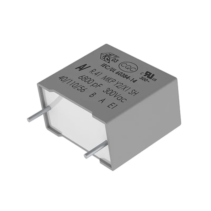 KEMET R41 Film Capacitor Y2, ±20 %, 22 nF, 1 kV dc, 300 V ac, Through Hole R413I222040M1M