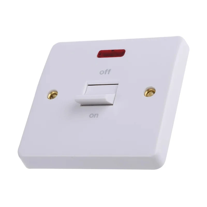 MK Electric 32A 1 Gang Switched Control Switch Urea Formaldehyde Surface Flush Mount White Semi Gloss K5105 WHI