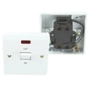 MK Electric 32A 1 Gang Switched Control Switch Urea Formaldehyde Surface Flush Mount White Semi Gloss K5105 WHI
