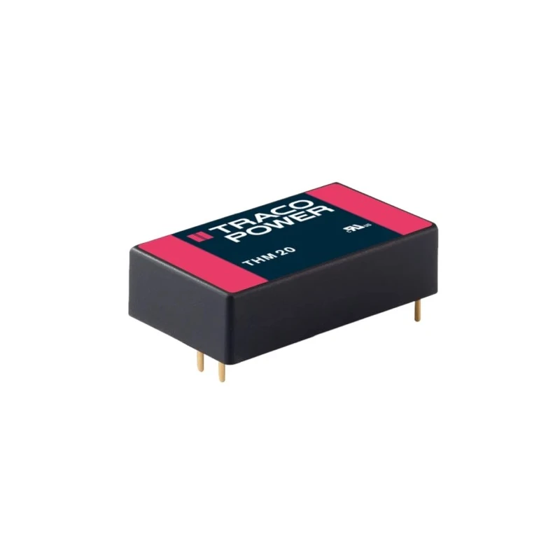 TRACOPOWER 20 Watt, 12V DC Output, 1.67A, 9-18V DC Input, Through Hole DC/DC Converter THM 20-1212