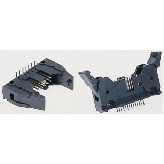 TE Connectivity AMP-LATCH Series Straight Through Hole PCB Header 34 Contacts 2.54 mm Pitch 2 Row Shrouded 5499922-8