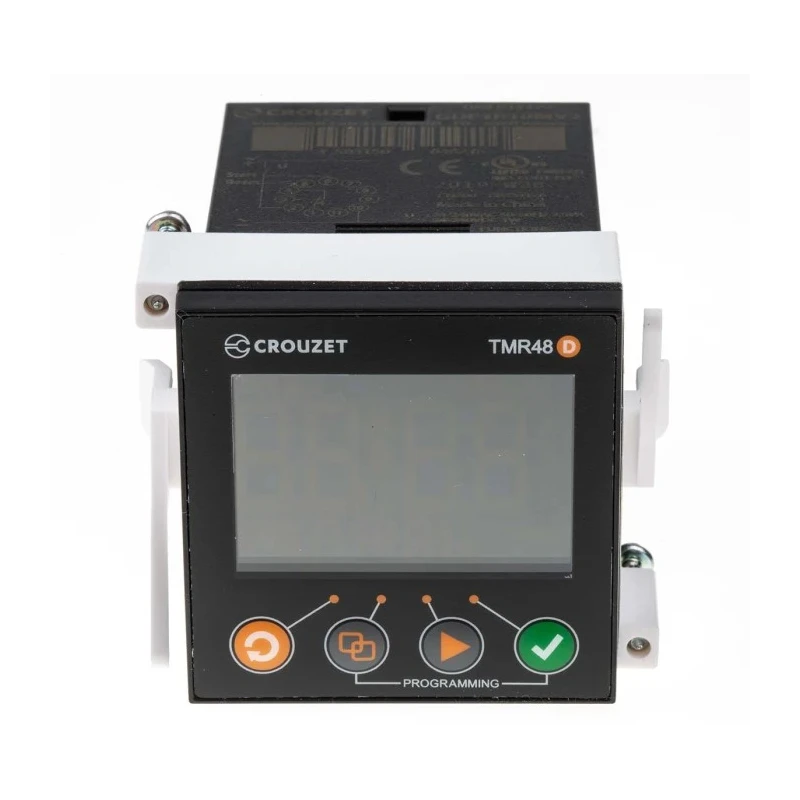 Crouzet Syr-Line Series Panel Timer Relay, 1-Contact, 24 to 240 V DC/AC, 10A, Multifunction SPDT GDF1R10MV2