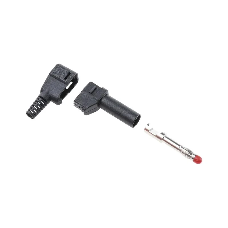 Staubli Black Male Banana Plug 4 mm Connector Solder Termination 500V 32A Nickel Plating 22.2370-21 22.1042