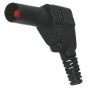Staubli Black Male Banana Plug 4 mm Connector Solder Termination 500V 32A Nickel Plating 22.2370-21 22.1042