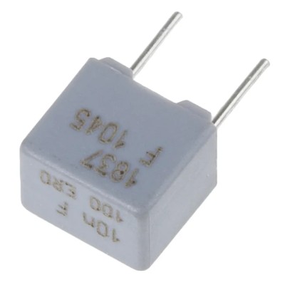Vishay MKP 1837 Film Capacitor ±1 % Tolerance 10 nF 100 V dc 63 V ac Through Hole MKP1837310011
