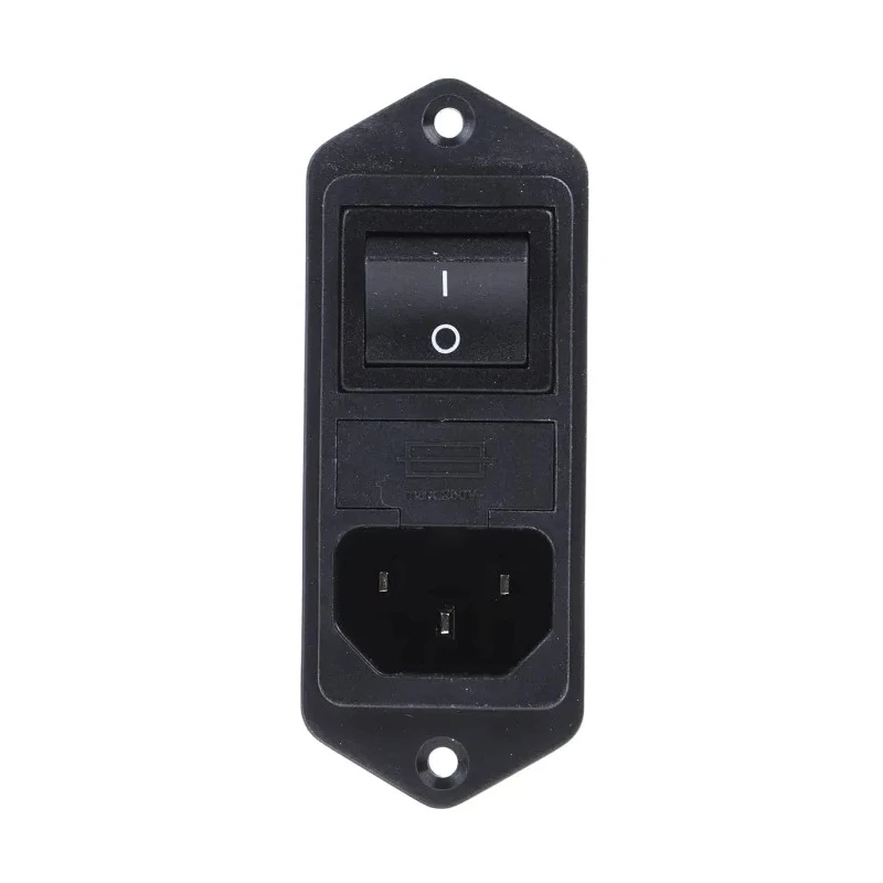 Schaffner IEC Filter Panel Mount 250V AC 6A Male 2 Pole 2 Fuse Faston FN282-6-06