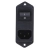 Schaffner IEC Filter Panel Mount 250V AC 6A Male 2 Pole 2 Fuse Faston FN282-6-06