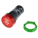 Schneider Electric Harmony XB5 Series Red Beacon-Buzzer Combination 120V AC/DC 90dB IP69, IP67, IP66 XB5KS2G4