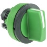 Schneider Electric Harmony XB5 Series 3 Position Selector Switch Head 30 mm Cutout, Green Handle, IP69K IP66 IP67 ZB5FD503