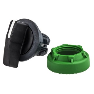 Schneider Electric Harmony XB5 Series 3 Position Selector Switch Head 30 mm Cutout Black Handle IP66 IP69K IP67 ZB5FJ7