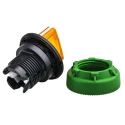 Schneider Electric Harmony XB5 Series 3 Position Illuminated Selector Switch Head, 30 mm Cutout, Orange Handle ZB5FK1753