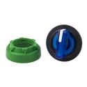Schneider Electric Harmony XB5 Series 3 Position Illuminated Selector Switch Head, 30 mm Cutout, Blue Handle, IP69K ZB5FK1863