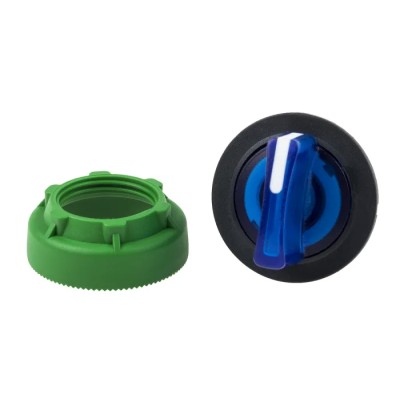 Schneider Electric Harmony XB5 Series 3 Position Illuminated Selector Switch Head, 30 mm Cutout, Blue Handle, IP69K ZB5FK1863