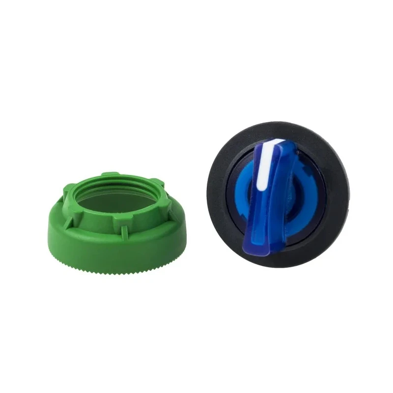 Schneider Electric Harmony XB5 Series 3 Position Illuminated Selector Switch Head, 30 mm Cutout, Blue Handle, IP69K ZB5FK1863